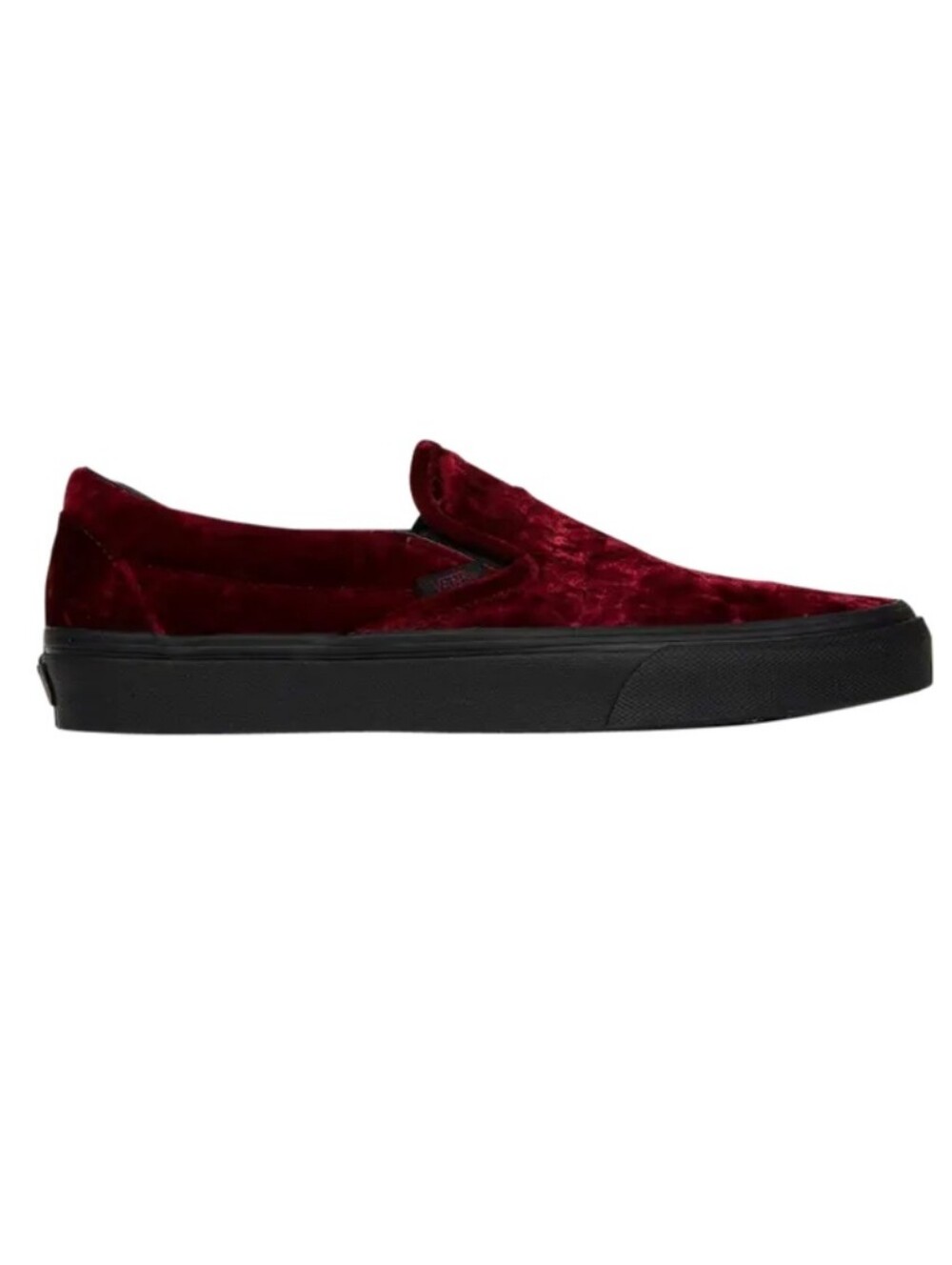 Vans Classic Slip-On Oxblood Velvet.